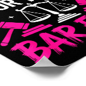 Funny Law School Student Gift - Can't Studying For Poster (Hoek)