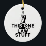 Funny Law Vintage - Advocaat Paralegal Deze Keramisch Ornament<br><div class="desc">Grappig wetsontwerp dat zegt: "Deze doet wetten maken". Geweldig geschenk voor advocaten,  paralegals en studenten in de advocatuur.</div>