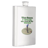 Funny Lawn Bowler Dit seizoen, Hip Flask Flacon (Rechts)