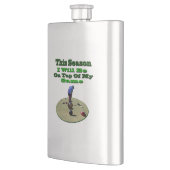 Funny Lawn Bowler Dit seizoen, Hip Flask Flacon (Links)
