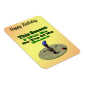 Funny Lawn Bowler, Flexible Magnet Magneet (Rechterzijde)
