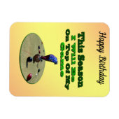Funny Lawn Bowler, Flexible Magnet Magneet (Horizontaal)