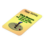 Funny Lawn Bowler, Flexible Magnet Magneet (Linkerzijde)