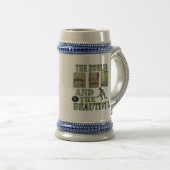 Funny Lawn Bowlers Bowled Design Bierpul (Voorkant rechts)