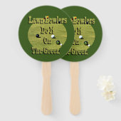 Funny Lawn Bowlers doet het, Hand Fans Handwaaier (Voorkant en achterkant)