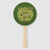 Funny Lawn Bowlers doet het, Hand Fans Handwaaier (Voorkant)