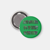 Funny Lawn Bowlers doet het het beste. Magneet (Voorkant / Achterkant)