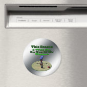 Funny Lawn Bowls, Big Fridge Magnet (Insitu (Vaatwasser))