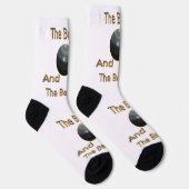 Funny Lawn Bowls Bowled Beauful, Crew Sokken (Rechts)