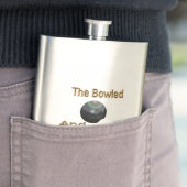Funny Lawn Bowls Bowled Beauful, Hip Flask Flacon (Voorbeeld)