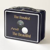 Funny Lawn Bowls Bowled Beauful, Metal Lunchbox (Voorkant)