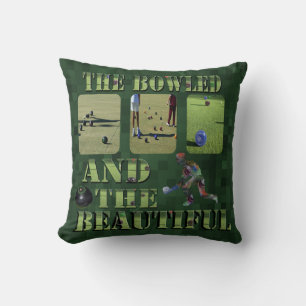 Funny Lawn Bowls Bowler Design Kussen