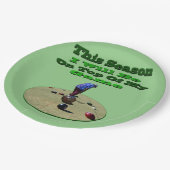 Funny Lawn Bowls Dit seizoen, Birthday Paper Bord (Gekanteld)