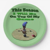 Funny Lawn Bowls Dit seizoen, Birthday Paper Bord (Voorkant)