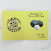 Funny Lawn Bowls Greeting, Big Birthday Kaart (Binnen)