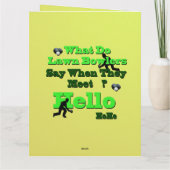 Funny Lawn Bowls Greeting, Big Birthday Kaart (Achterkant)