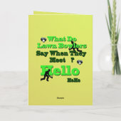 Funny Lawn Bowls Greeting, Birthday Kaart (Achterkant)