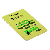 Funny Lawn Bowls Greeting, Magnet Magneet (Rechterzijde)