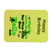 Funny Lawn Bowls Greeting, Magnet Magneet (Horizontaal)