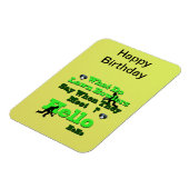 Funny Lawn Bowls Greeting, Magnet Magneet (Linkerzijde)
