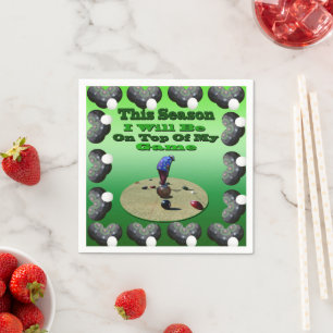 Funny Lawn Bowls, Paper Party Napkins Servet