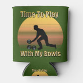Funny Lawn Bowls Play Time, Koelbox Blikjeskoeler (Voorkant)