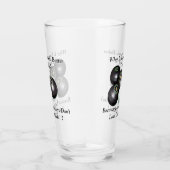 Funny Lawn Bowls Versus Golf Design Glas (Rechts)