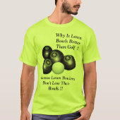 Funny Lawn Bowls Versus Golf Design T-shirt (Voorkant)