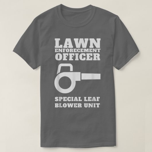 Funny Lawn Care-bllower T-shirt (Design voorkant)