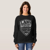 Funny Lawn Enforcement Officer Dad Lawn Mowing Trui (Voorkant volledig)