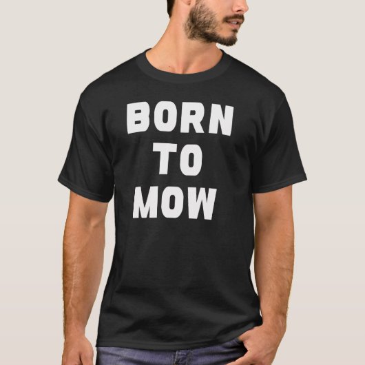 Funny Lawn Mower – Gardening Humor T-Shirt (Voorkant)