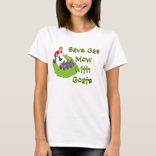 Funny Lawn Mower - Goats T-shirt (Voorkant)