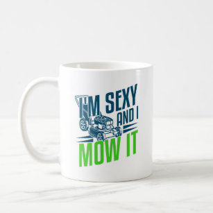 Funny Lawn Mower Lawn Care Gift Dad Husband Koffiemok
