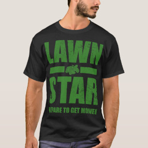 Funny Lawn Mower Mowing Corn Star Yard Work Lawn T T-shirt