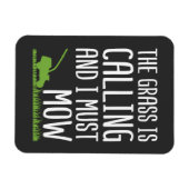 Funny Lawn Mowing - De gras roept Magneet (Horizontaal)