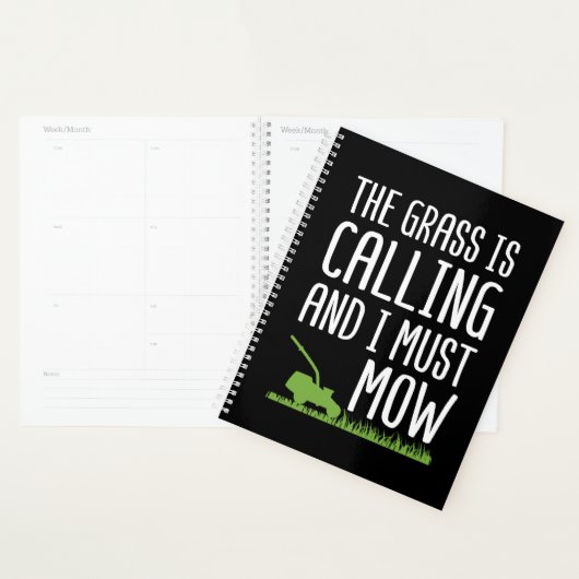 Funny Lawn Mowing - De gras roept Planner (Display)