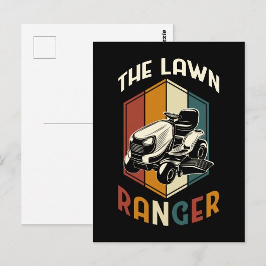 Funny Lawn Mowing Father Grass Mower Briefkaart (Voorkant / Achterkant)