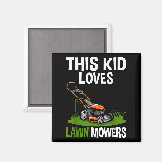 Funny Lawn Mowing for Kids Lawn Mower Boerderij Ga Magneet (Voorkant / Achterkant)