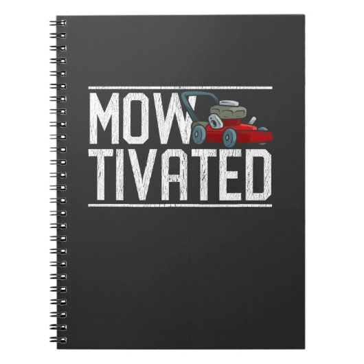 Funny Lawn Mowing Gift Lawn Mower Grass Caretaker Notitieboek (Voorkant)