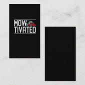 Funny Lawn Mowing Gift Lawn Mower Grass Caretaker Visitekaartje (Voorkant / Achterkant)