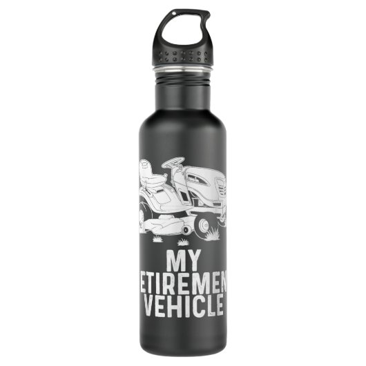 Funny Lawn Mowing Gift Mannen Women Lawn Mower Boe Waterfles (Voorkant)