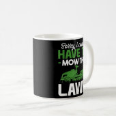 Funny Lawn Mowing Grass Cutting Mower Vader Koffiemok (Voorkant rechts)