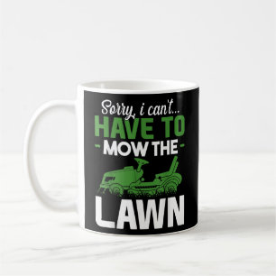 Funny Lawn Mowing Grass Cutting Mower Vader Koffiemok