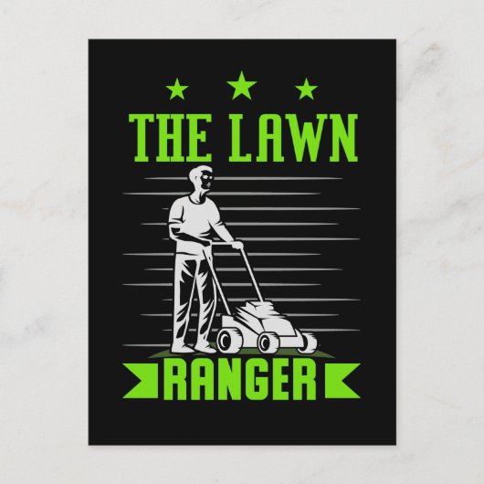Funny Lawn Mowing Humor Landscaper Janitor Briefkaart (Voorkant)