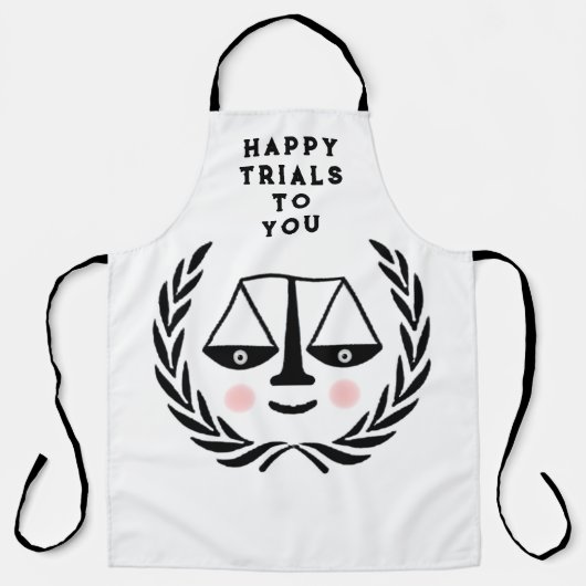 Funny Lawyer Adult Apron Schort (Voorkant)