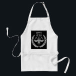 Funny Lawyer Adult Apron Standaard Schort<br><div class="desc">Creative advocate design met schalen van rechtvaardigheid en grappige lijn.</div>