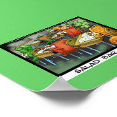 Funny Lawyer Cartoon Poster "Salad Bar Exam" (Hoek)