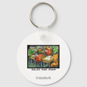Funny Lawyer Cartoon Sleutelhanger "Salad Bar Exam