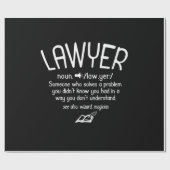 Funny Lawyer Definition Cadeaupapier (Vlak)