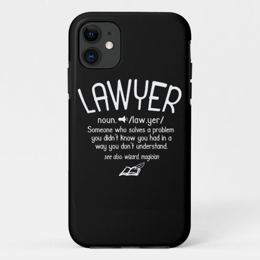 Funny Lawyer Definition Case-Mate iPhone Case (Achterkant)
